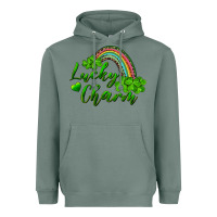 Sage Lucky charm rainbow and shamrocks Heavyweight Hoodie - RanaPortraitStore