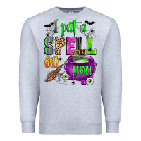 Heather Grey i put a spell on you Premium Sweatshirt - Zillion Design Studio