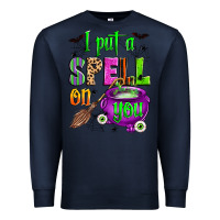 Navy i put a spell on you Premium Sweatshirt - Zillion Design Studio
