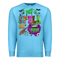 Ocean Blue i put a spell on you Premium Sweatshirt - Zillion Design Studio
