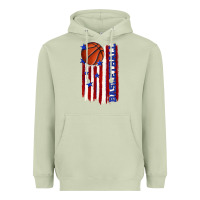 Matcha basketball american flag Heavyweight Hoodie - texasbilliewilder