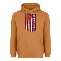Meerkat basketball american flag Heavyweight Hoodie - texasbilliewilder