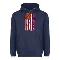 Navy basketball american flag Heavyweight Hoodie - texasbilliewilder