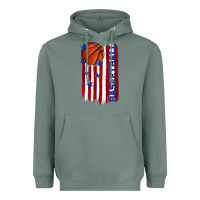 Sage basketball american flag Heavyweight Hoodie - texasbilliewilder