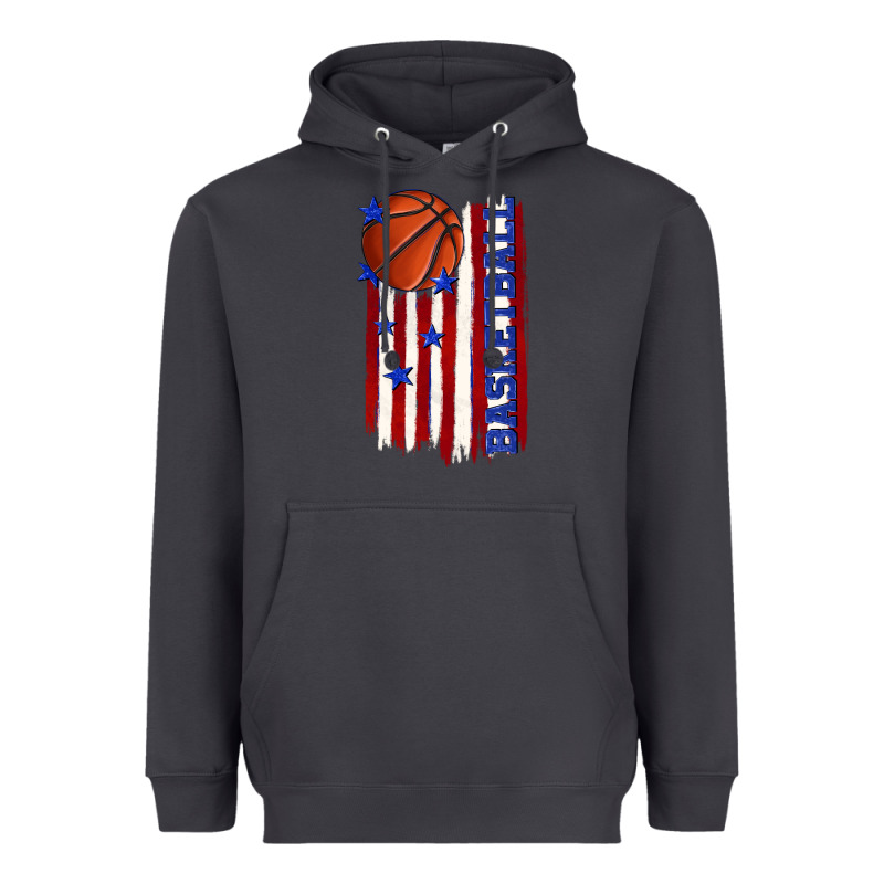 Basketball American Flag Heavyweight Hoodie by texasbilliewilder | Teevron