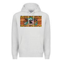 Dove Grey joy license plate Premium Hoodie - Artiststas