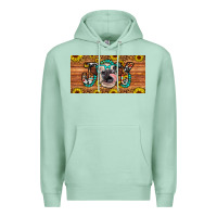 Seafoam joy license plate Premium Hoodie - Artiststas