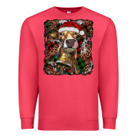 Cardinal christmas heifer with leoard and cowhide Premium Sweatshirt - RanaPortraitStore