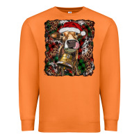 Carrot christmas heifer with leoard and cowhide Premium Sweatshirt - RanaPortraitStore