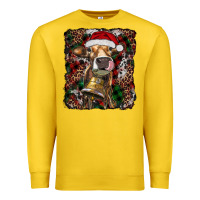 Lemon christmas heifer with leoard and cowhide Premium Sweatshirt - RanaPortraitStore