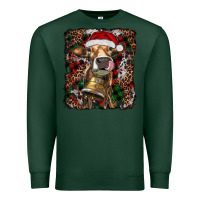 Sports Green christmas heifer with leoard and cowhide Premium Sweatshirt - RanaPortraitStore