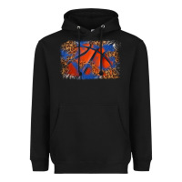 Black basketball background Heavyweight Hoodie - texasbilliewilder