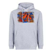 Heather Grey basketball background Heavyweight Hoodie - texasbilliewilder