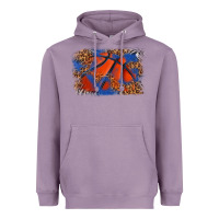 Lavender basketball background Heavyweight Hoodie - texasbilliewilder