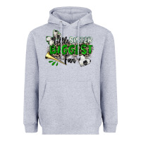 Heather Grey little sister biggest fan soccer Heavyweight Hoodie - Zillion Design Studio
