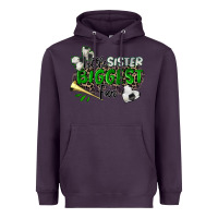 Plum little sister biggest fan soccer Heavyweight Hoodie - Zillion Design Studio