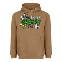 Toasted Coconut little sister biggest fan soccer Heavyweight Hoodie - Zillion Design Studio