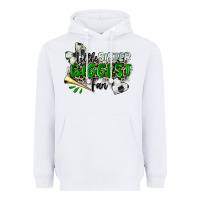 White little sister biggest fan soccer Heavyweight Hoodie - Zillion Design Studio