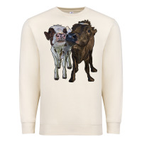 Sandshell two heifer cows Premium Sweatshirt - RanaPortraitStore