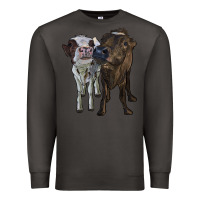 Smoke two heifer cows Premium Sweatshirt - RanaPortraitStore