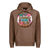 Chestnut nurse round earrings 1 Premium Hoodie - BundleAndBundleShop