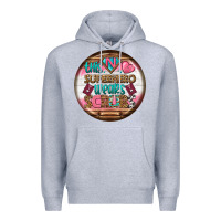 Heather Grey nurse round earrings 1 Premium Hoodie - BundleAndBundleShop