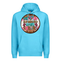 Ocean Blue nurse round earrings 1 Premium Hoodie - BundleAndBundleShop