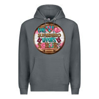 Rock nurse round earrings 1 Premium Hoodie - BundleAndBundleShop