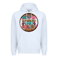 White nurse round earrings 1 Premium Hoodie - BundleAndBundleShop