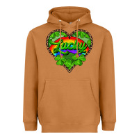 Meerkat lucky heart with leopard Heavyweight Hoodie - RanaPortraitStore