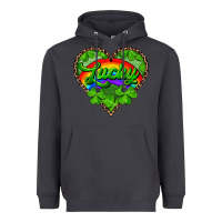 Smoke lucky heart with leopard Heavyweight Hoodie - RanaPortraitStore