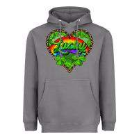 Storm lucky heart with leopard Heavyweight Hoodie - RanaPortraitStore