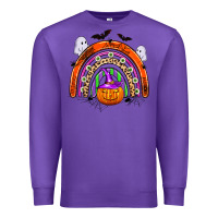 Purple halloween rainbow Premium Sweatshirt - Zillion Design Studio