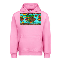Fuchsia Pink western hearts autism cup Urban Hoodie - Artiststas