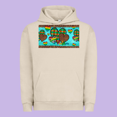 Western Hearts Autism Cup Urban Hoodie Designed By Artiststas
