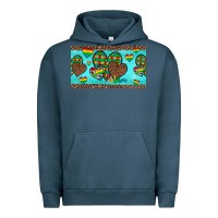 Pigment Midnight Navy western hearts autism cup Urban Hoodie - Artiststas