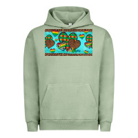 Pigment Oil Green western hearts autism cup Urban Hoodie - Artiststas