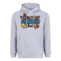 Heather Grey little sister biggest fan football Heavyweight Hoodie - Zillion Design Studio