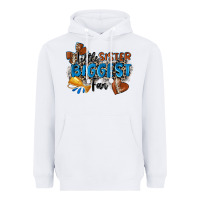 White little sister biggest fan football Heavyweight Hoodie - Zillion Design Studio