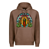 Chestnut our lady of guadalupe rainbow Premium Hoodie - JahusDesignShop