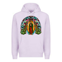 Lilac our lady of guadalupe rainbow Premium Hoodie - JahusDesignShop