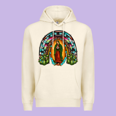 Our Lady Of Guadalupe Rainbow Premium Hoodie Designed By Jahusdesignshop