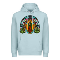 Blue Mist our lady of guadalupe rainbow Premium Hoodie - JahusDesignShop