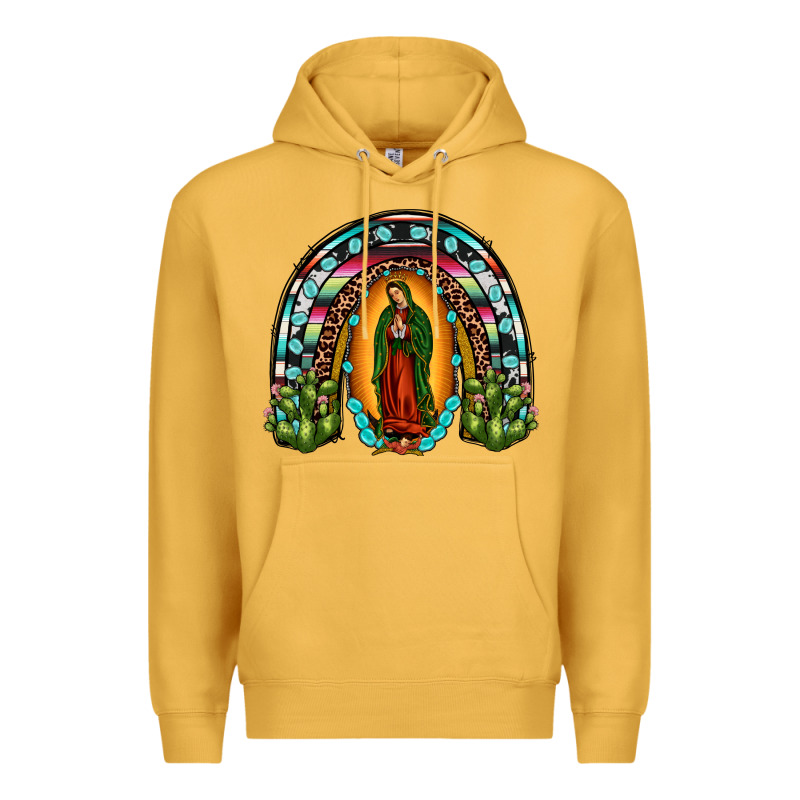 Our Lady Of Guadalupe Rainbow Premium Hoodie by JahusDesignShop | Teevron