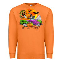 Carrot halloween farm truck Premium Sweatshirt - Zillion Design Studio