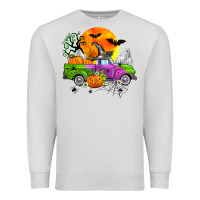 Dove Grey halloween farm truck Premium Sweatshirt - Zillion Design Studio