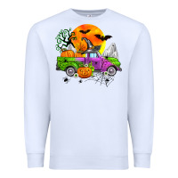 White halloween farm truck Premium Sweatshirt - Zillion Design Studio