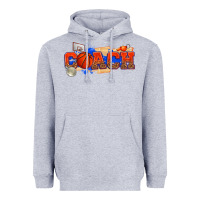 Heather Grey basketball coach Heavyweight Hoodie - texasbilliewilder