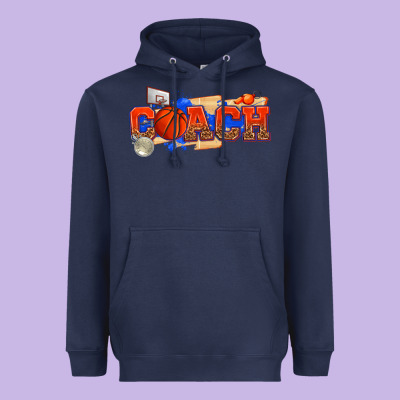 Heavyweight Hoodie basketball coach