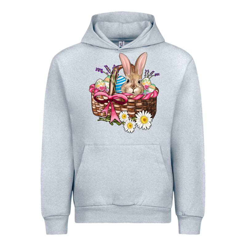 Easter Bunny And Basket Urban Hoodie by AdoDesignShop | Teevron
